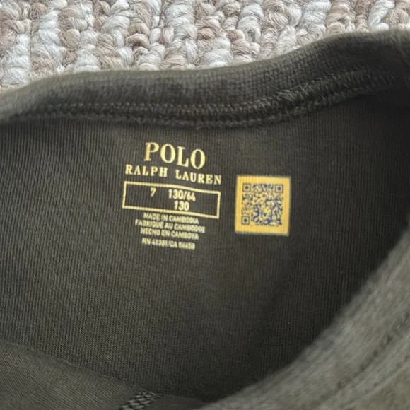 Ralph Lauren Polo boys size 7 camo Big Pony Double-Knit Sweatshirt